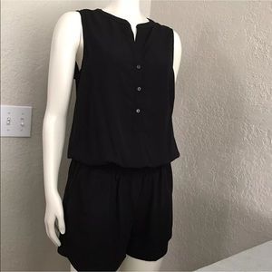 Gibson Black Romper Sz S New Sleeveless Shorts
